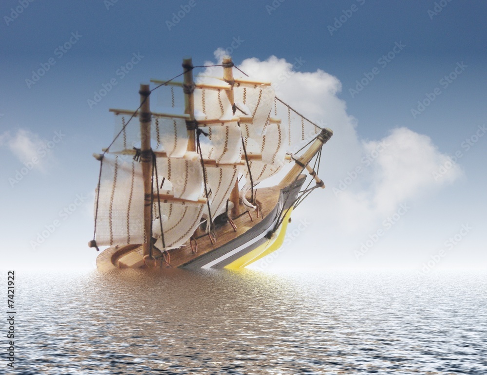 bateau qui coule Stock Photo Adobe Stock