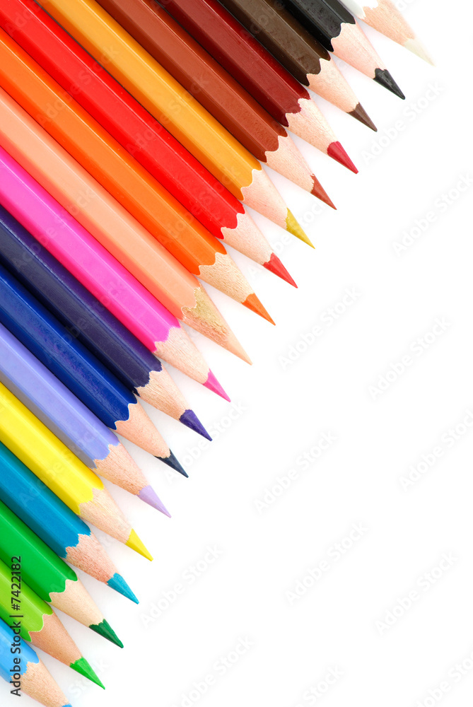 Multicolored pencils Multicolored pencils