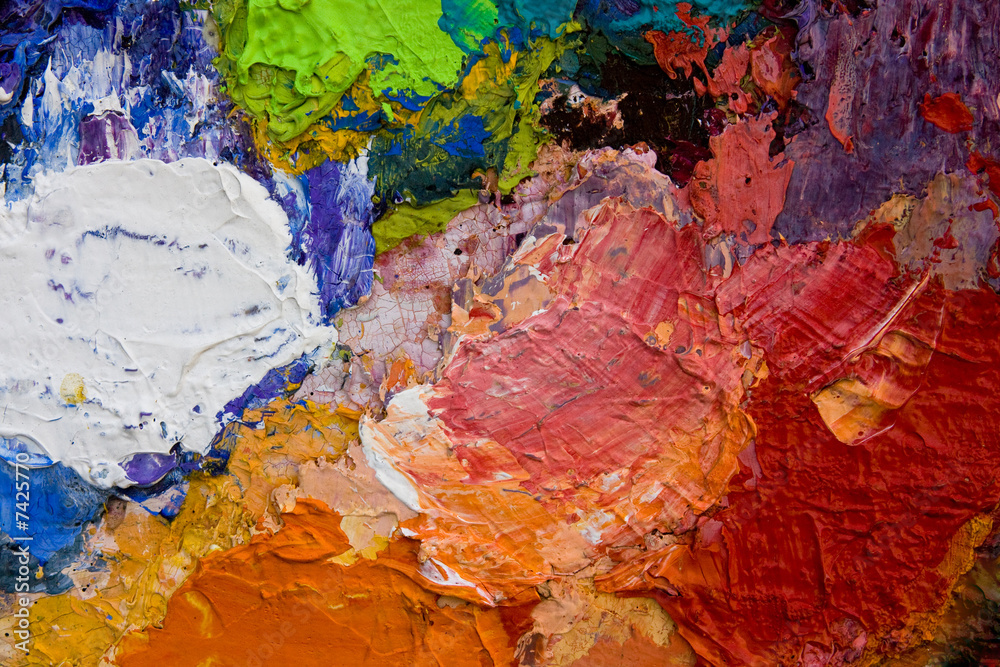 peinture artiste couleur mélange nuance palette