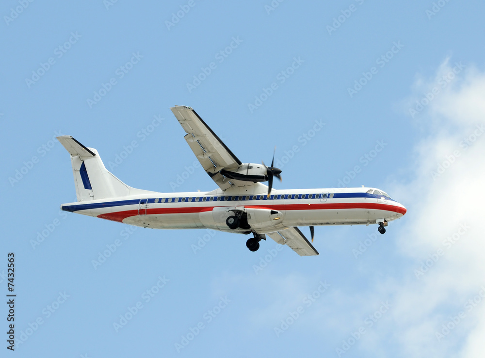 Obraz premium Turboprop airplane