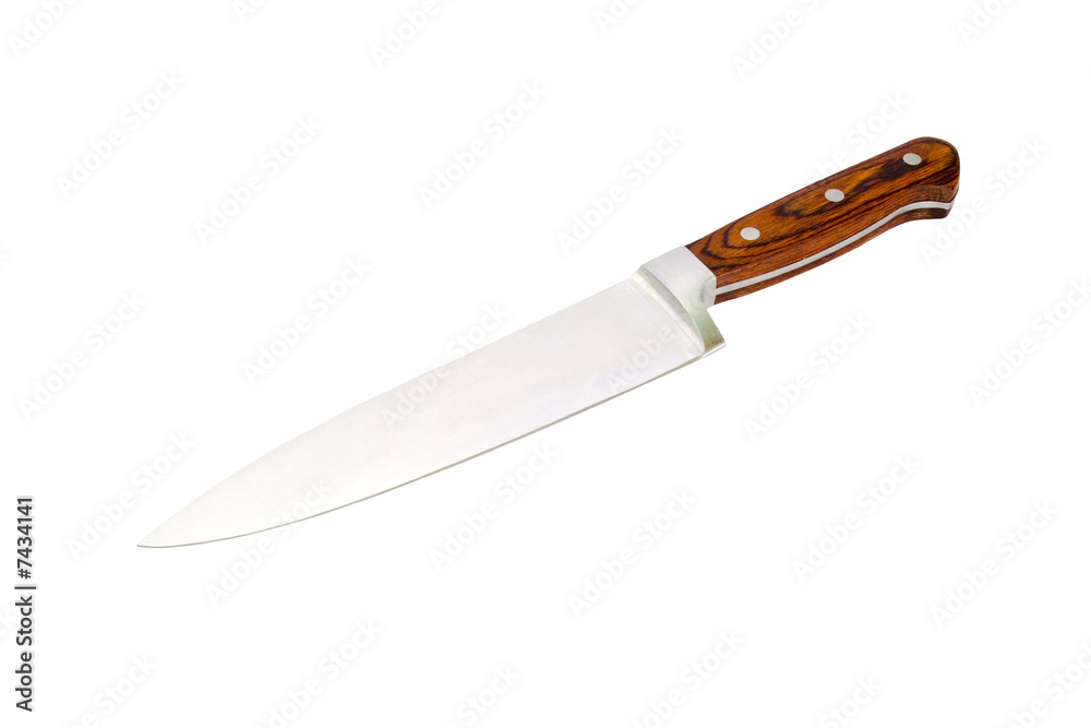 kitchen knife isolated on white background
