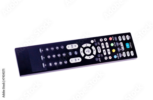 remote control on white photo
