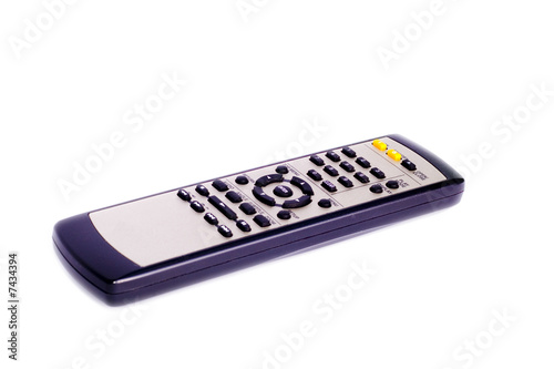 remote control isolated on white photo