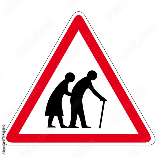 Achtung Großeltern - Schild