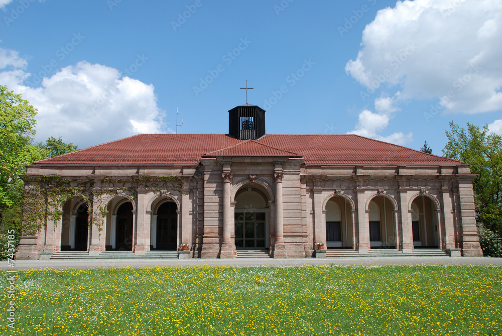 Westfriedhof Nürnberg Aussegnungshalle Friedhof Franken StockFoto