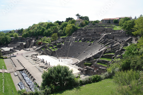 Roman remains of two arenas in Lyon, France