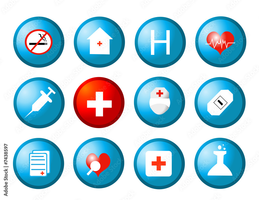 medical icons vector