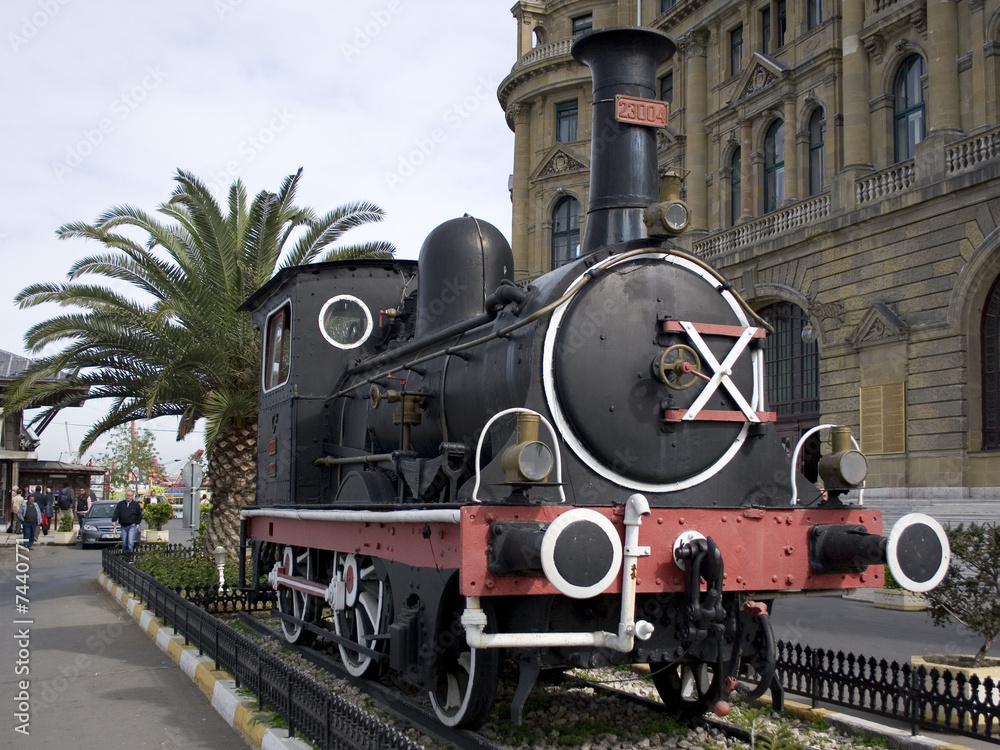 Naklejka premium Zabytkowy silnik parowy