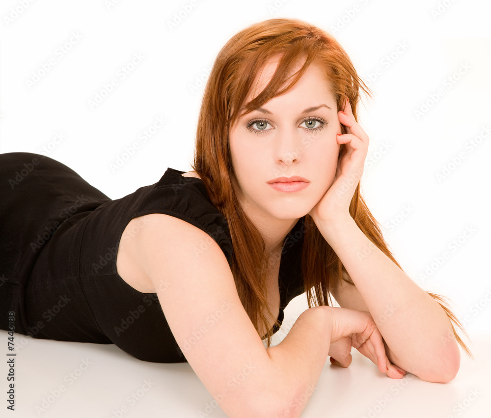 Obraz premium Beautiful Redhead Girl Portrait