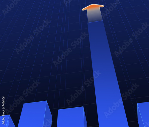 Bar graph - single rise