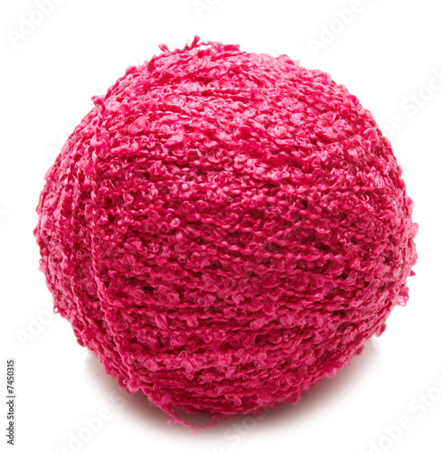 yarn on the white isolated background