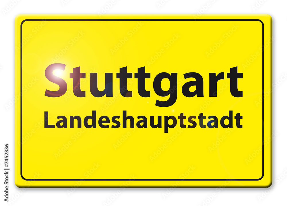 Obraz premium Schild Stuttgart