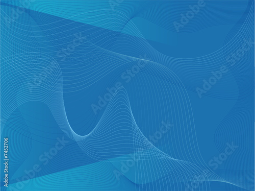Abstract Blue Wave