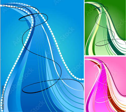 Abstract Blue Wave
