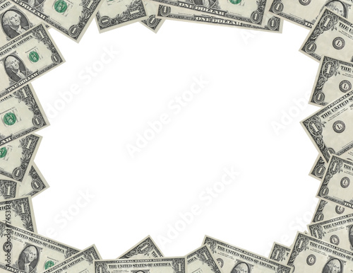 Dollar bill border frame