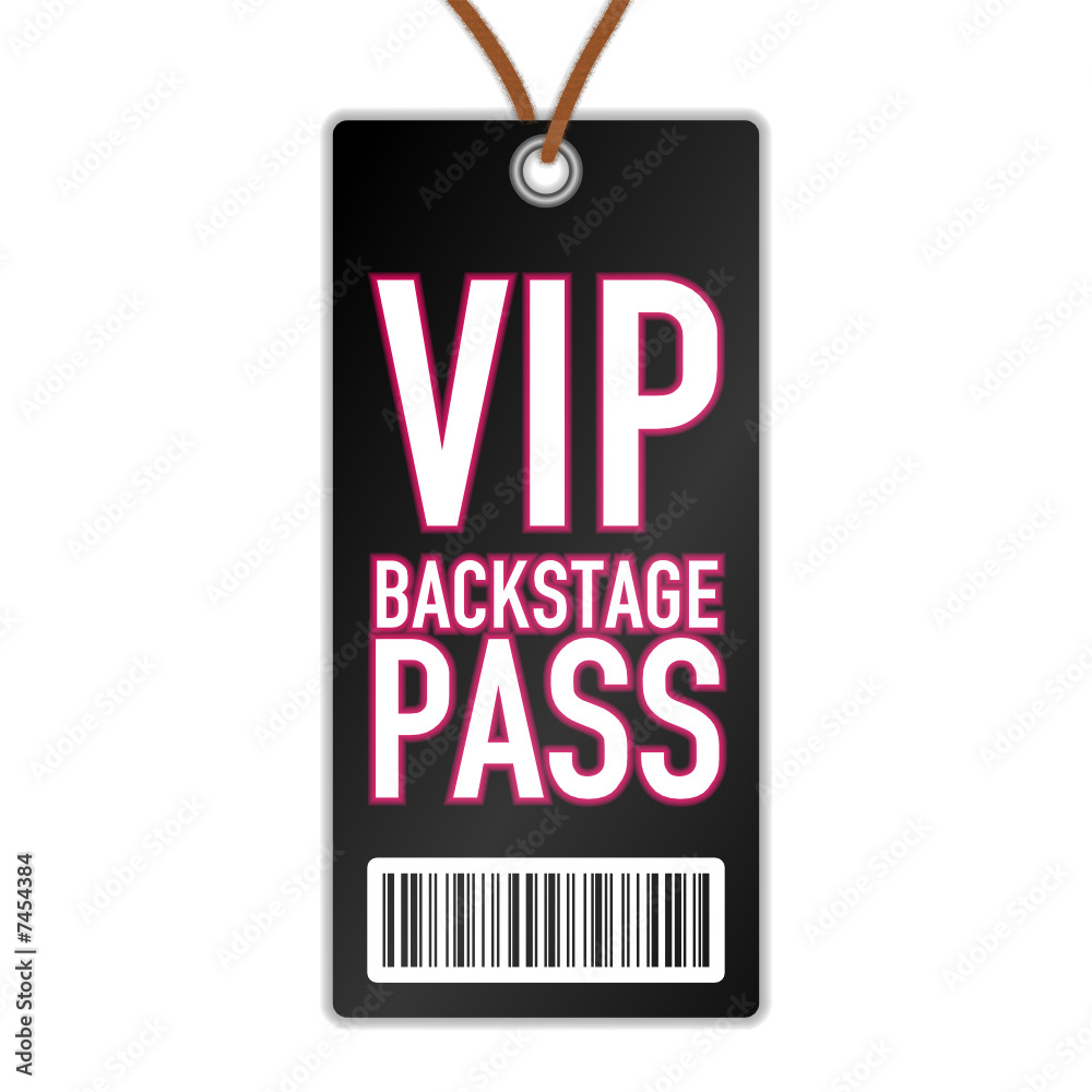 Vip Backstage Pass Stock Vector Adobe Stock