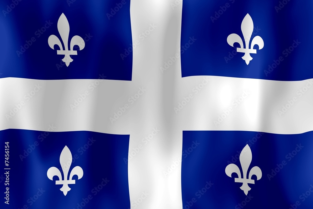 Fototapeta premium quebec drapeau froissé crumpled flag