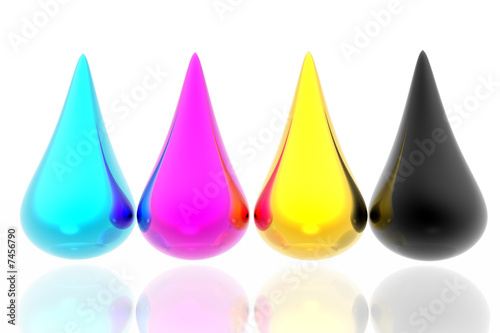 CMYK drops