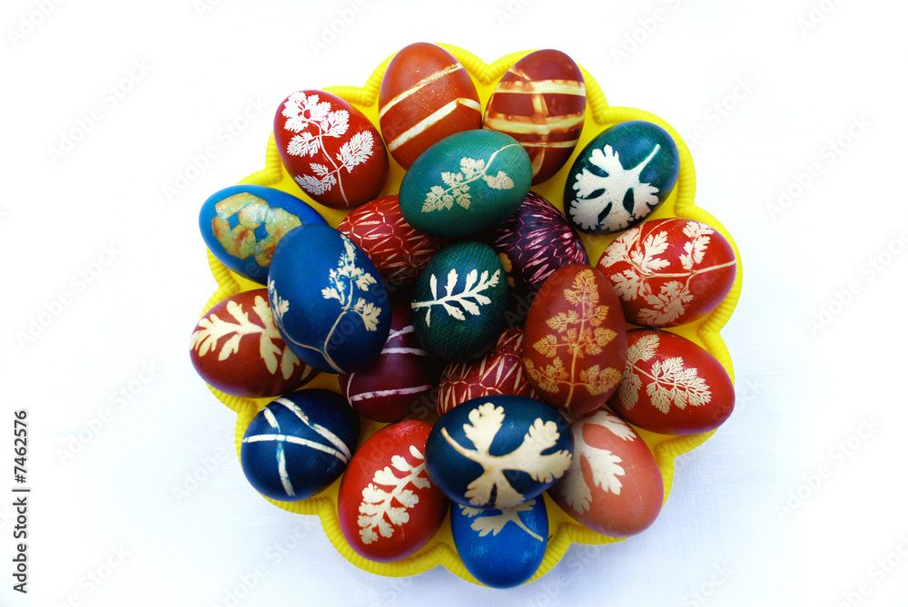 Fototapeta premium Various easter eggs