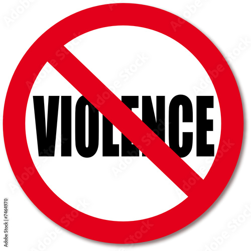 No Violence sign