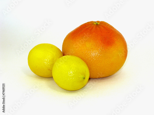 Grapefruit and lemon