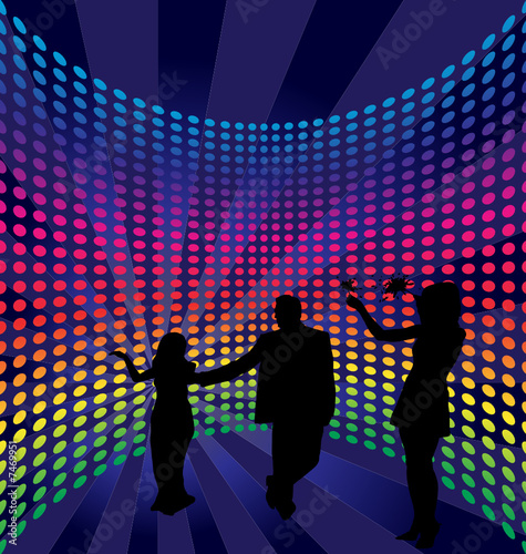 Disco dance background
