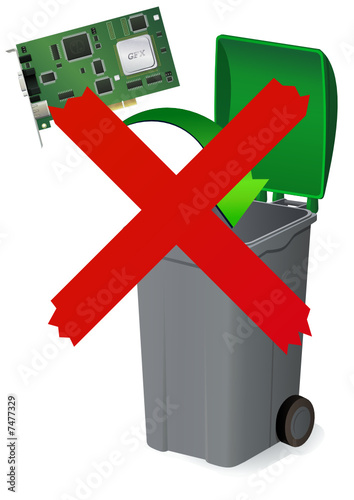 Ne pas jeter l'électronique à la poubelle