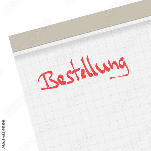 notizblock bestellung