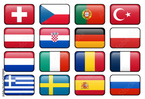 Euro 2008 Flag Buttons