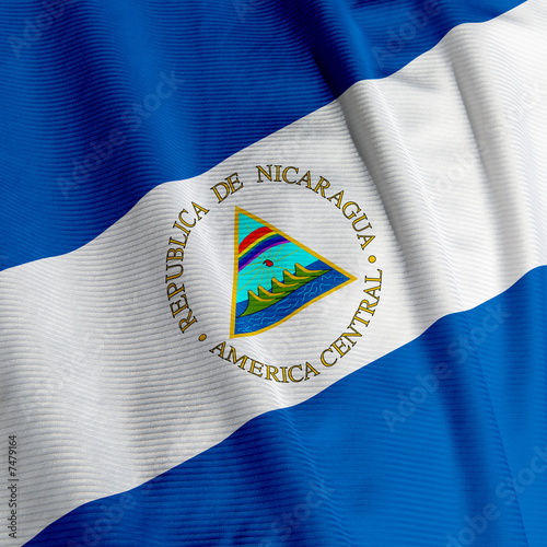 Nicaraguan Flag Closeup