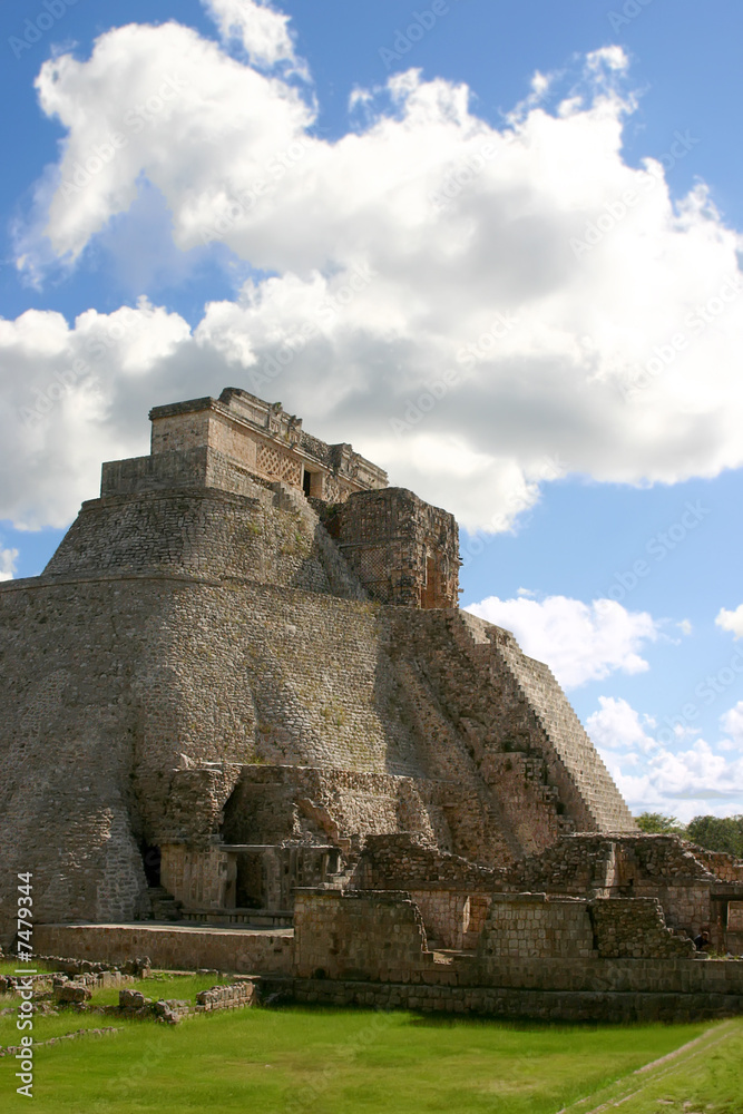 Uxmal maya pyramid Uxmal maya pyramid