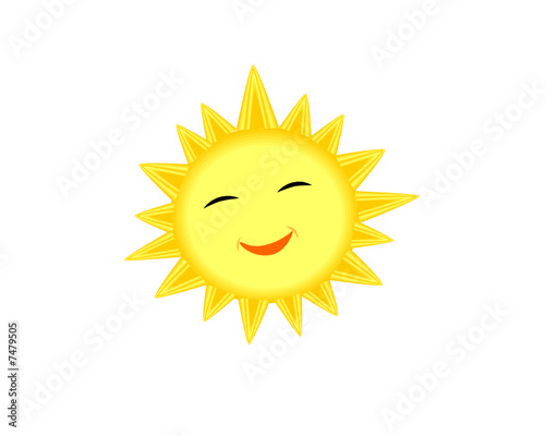 cartoon sun smile