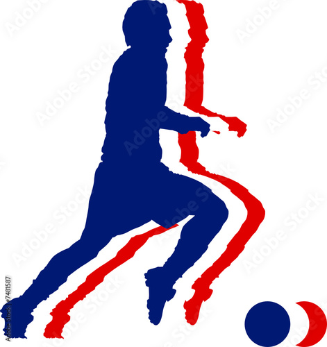 France soccer flag