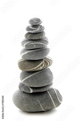 vertical composition of some stacked stones