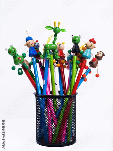 Funny pencils for kids photo