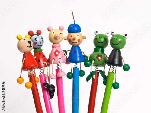 Funny pencils for kids photo