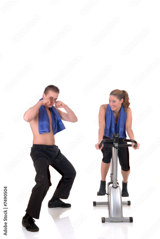 Fototapeta premium Fitness couple