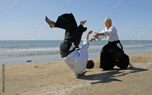 aikido sur la plage