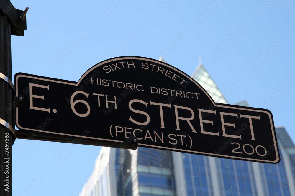 Obraz premium 6th Street in Austin Texas