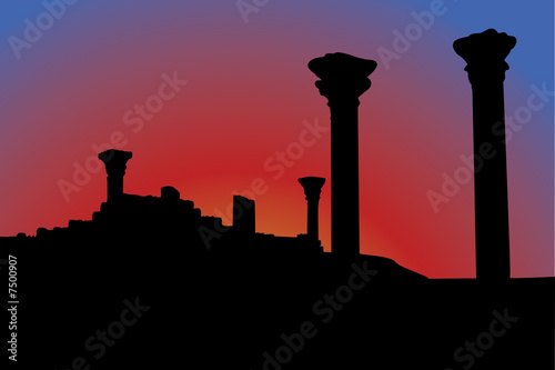 Vector series-kinds of ancient Chersonese in beams of a decline