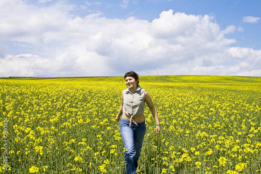 Young woman enjoying spring Young woman enjoying spring