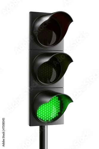 green traffic light photo