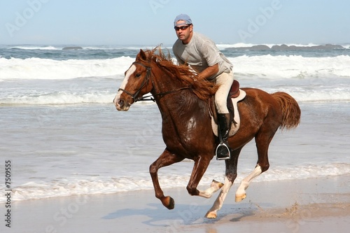 Galloping Horse with Rider