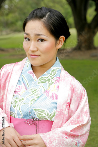 Japanese Girl in a Kimono