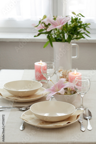 Wallpaper Mural Festive table setting  Torontodigital.ca