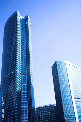 Photography New skyscrapers business centre in moscow city