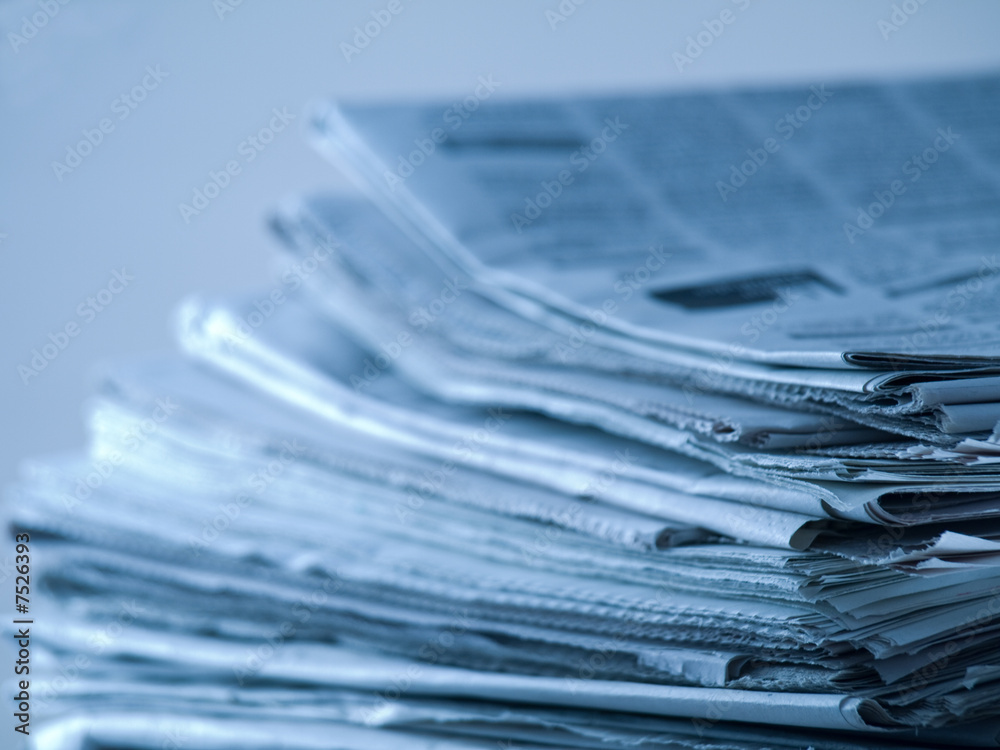 Stack of newspapers Stack of newspapers
