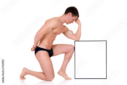 Fényképezés Body Builder advertising board