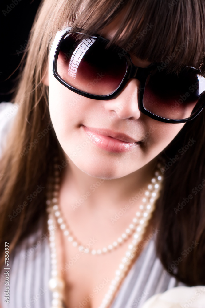 Woman in sunglasses glamour portrait Woman in sunglasses glamour portrait