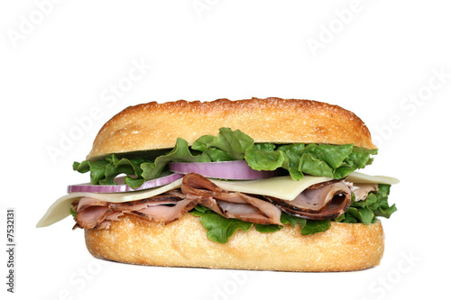 Ham & Swiss Sandwich © JJAVA